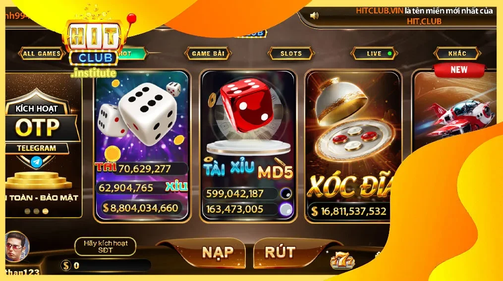 Hình ảnh minh họa cho các trò chơi nổi bật mà người chơi có thể tham gia trên nền tảng Hitclub, thể hiện sự đa dạng trong trải nghiệm chơi game.